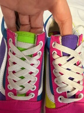 Neon 80s throwback Vans Old Skool shoes